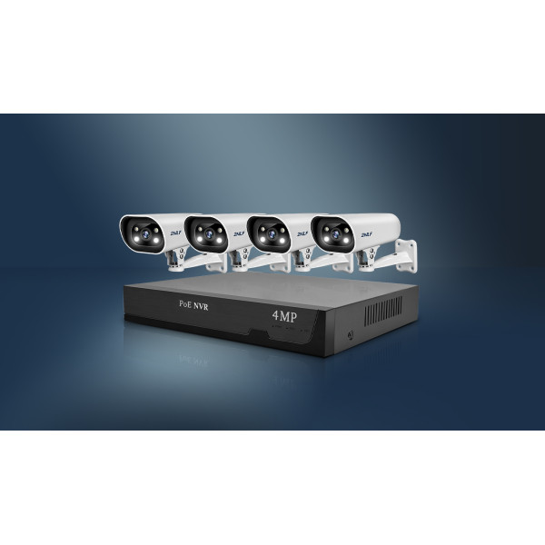 2nlf® Poe 4mp Kit De Camaras Videovigilancia Cctv 1tb Nvr