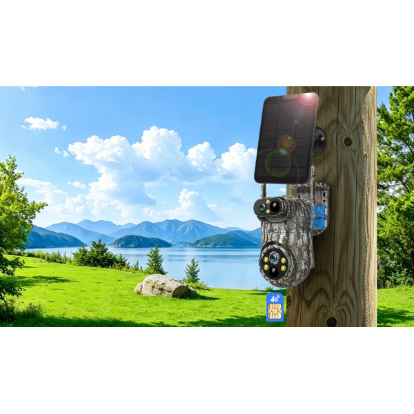 2NLF® 6MP Solar Cellular Security Camera 4G