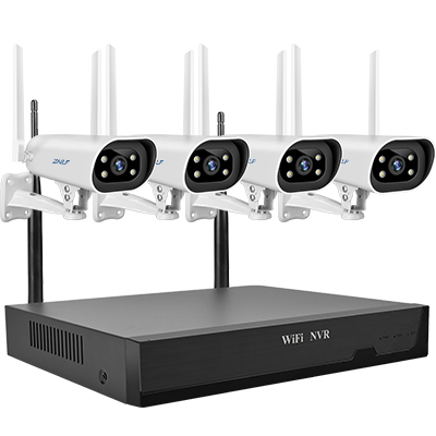 Kit 4 Telecamere Di Sicurezza Wireless Homesafe – Esterno/Interno, Visione Notturna A Colori, 2K